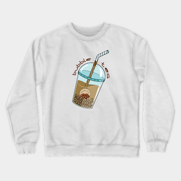 Bubble Tea Crewneck Sweatshirt by Designoholic